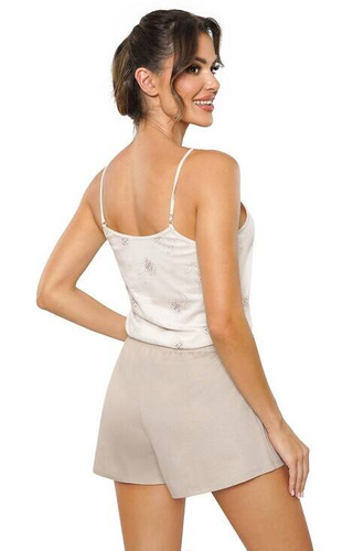 Sandi Top Damenpyjama Donna beige