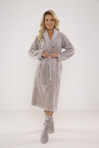 548 Melanie Langer Morgenmantel für Frauen Forex - grau