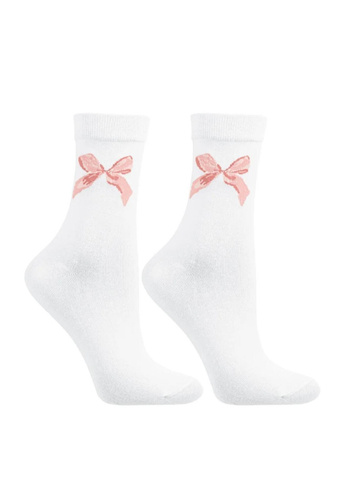 Damen-Socken CSLW700-001 Moraj – Socken in Geschenkbox mit zartem Schleifenmuster