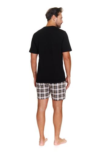 7231 Doctor Nap Herren-Pyjama – schwarz