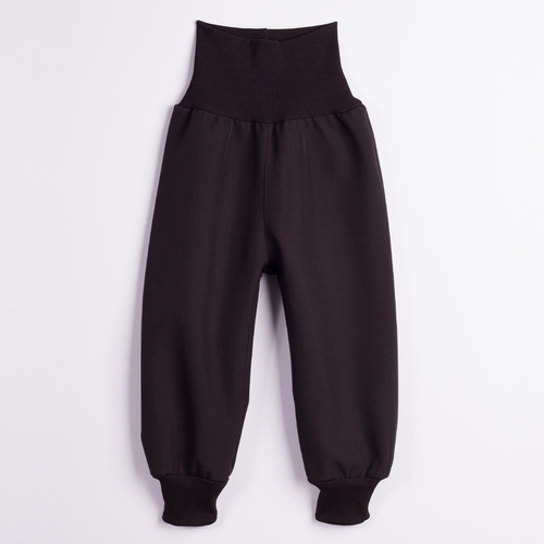 Nicol Hose 229055 Softshell Kinder Fleece hoher Bund mit Bündchen - Schwarz