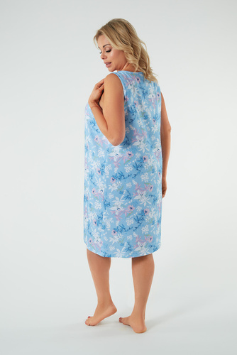Kaweri Nachthemd mit breiten Trägern Italian Fashion - Druck