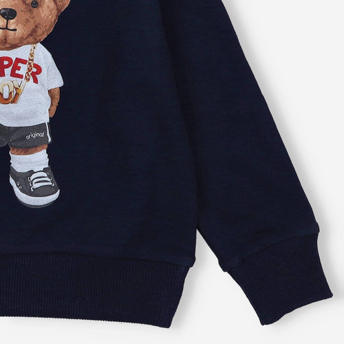 AST-0010/GRA Nini-Trainings-Sweatshirt für Jungen, Marineblau