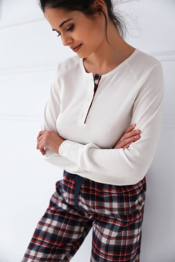 Mollie Damen Schlafanzug Sensis Interlock - creme