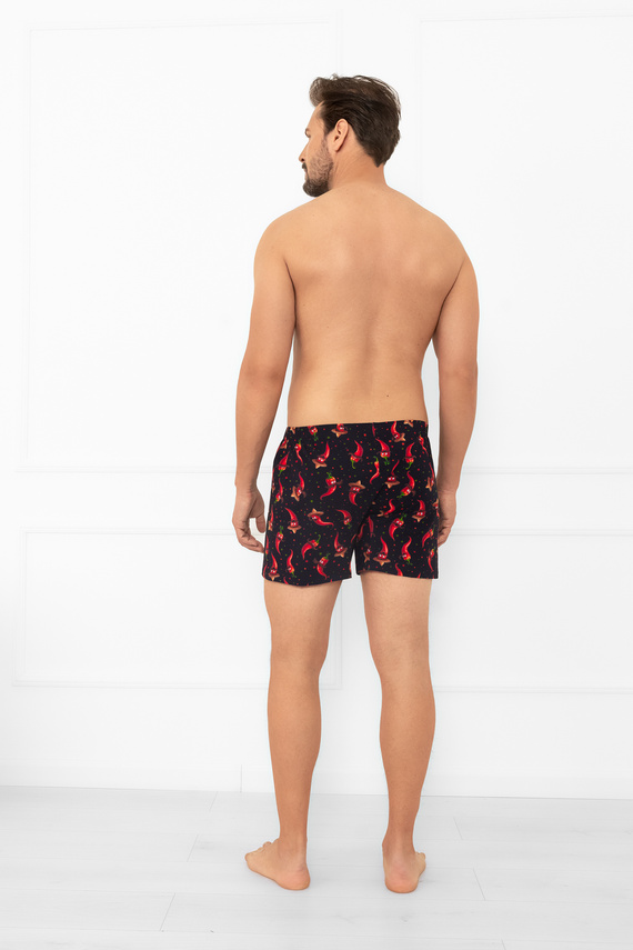 Tymon - Herren-Boxershorts mit Chili-Paprika | Italienische Mode