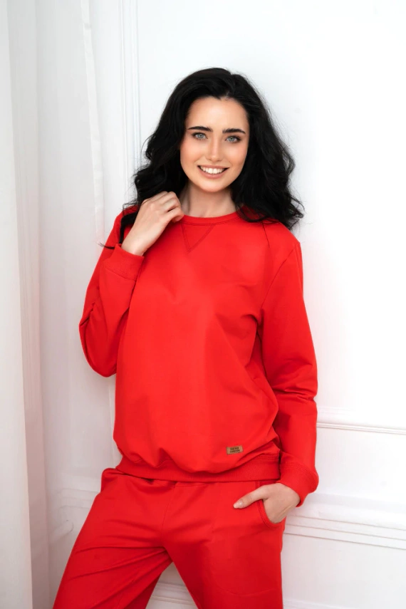 Panama Trainingsanzug Set Italienische Mode - rot