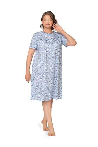 203 Bogna I Martel Nachthemd mit Reißverschluss – Blau 26