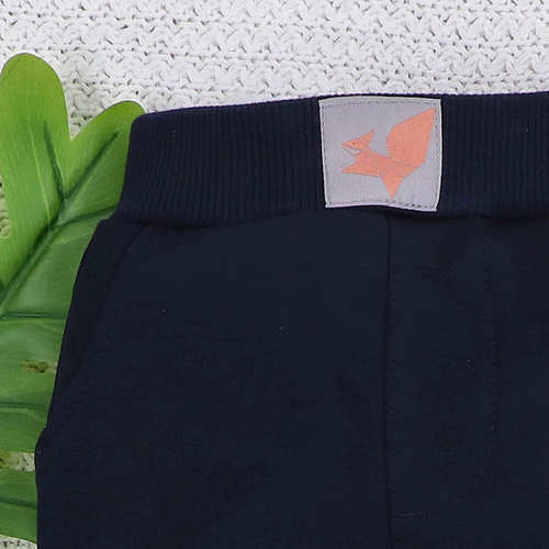 ABN-5393 Fun Origami Nini Jogginghose aus Bio-Baumwolle, Marineblau