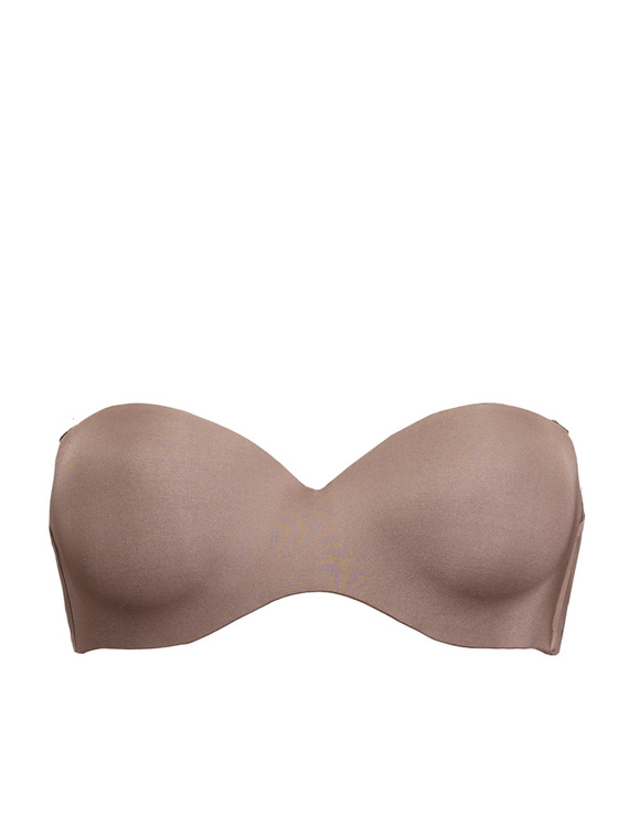 1580 Fantastischer Push-up-BH - Bandeau, Mikrofaser Sielei, grau
