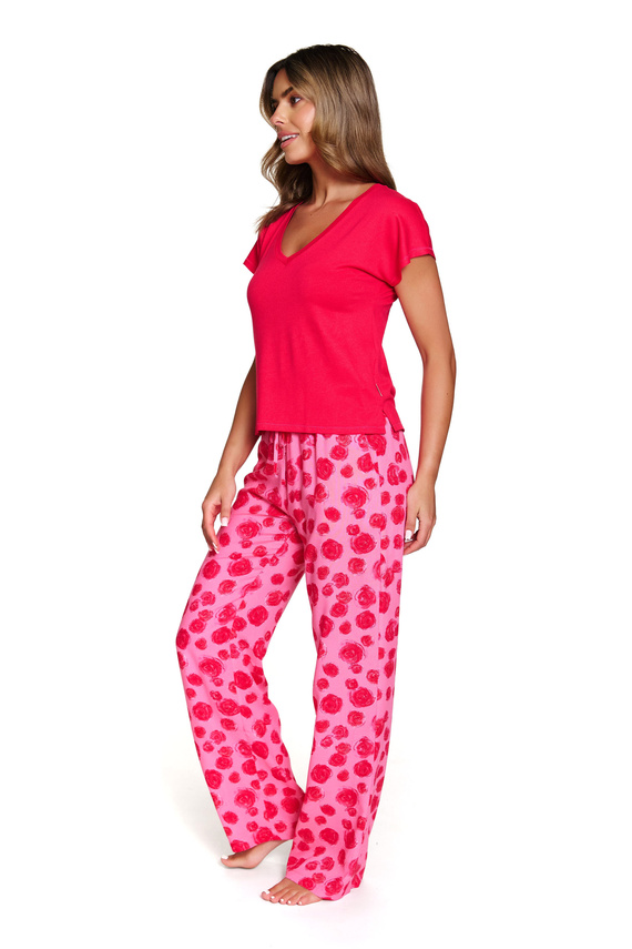 7361 Doctor Nap Damen-Pyjama – Viskose-Set mit Rosenmuster – Rosen