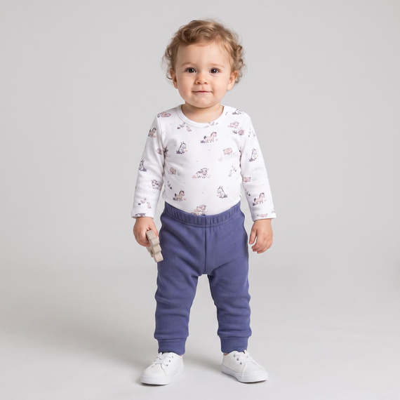 228020 Nicol FARMA Babyhose blau, elastisch, mit Streifen