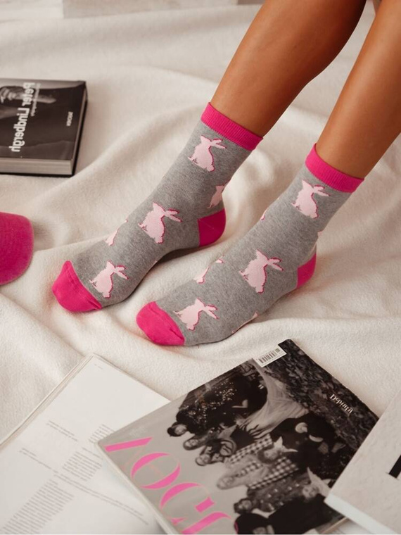 0200-153 Rabbit Milena Damensocken – grau