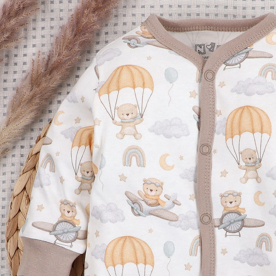 ABN-5508 Sky Journey Nini Babyclown | Bio-Baumwolle, Druckknopfverschluss