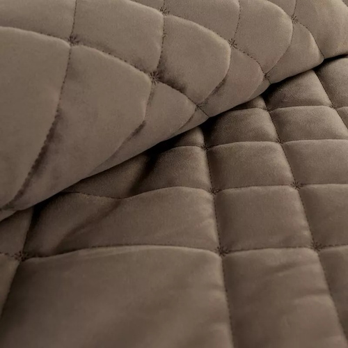 Ria 6 Dekorative Samt-Tagesdecke Eurocurtains braun