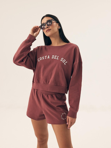 42772 Nimes Damen-Pyjama Homewear Henderson – braun