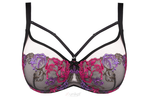 Estella Soft BH – weicher, schwarzer BH mit Stickerei, elegant und bequem