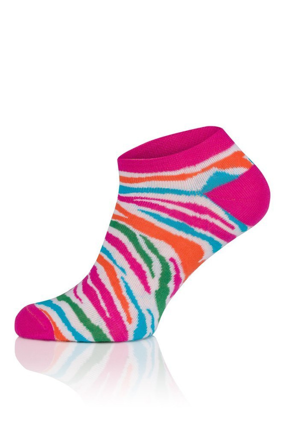 S118S Zebra Socken Füße Italienische Mode - Amaranth Druck