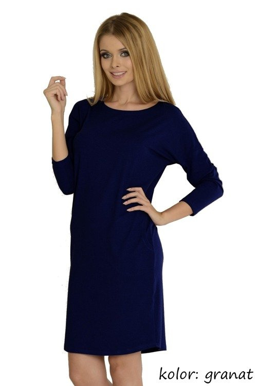 543 Paula Nachthemd 7/8 Ärmel - hell melange