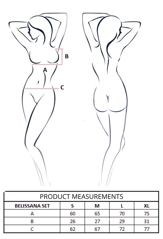 Belissana Set Black Passion schwarz – elegantes Damenunterwäsche-Set