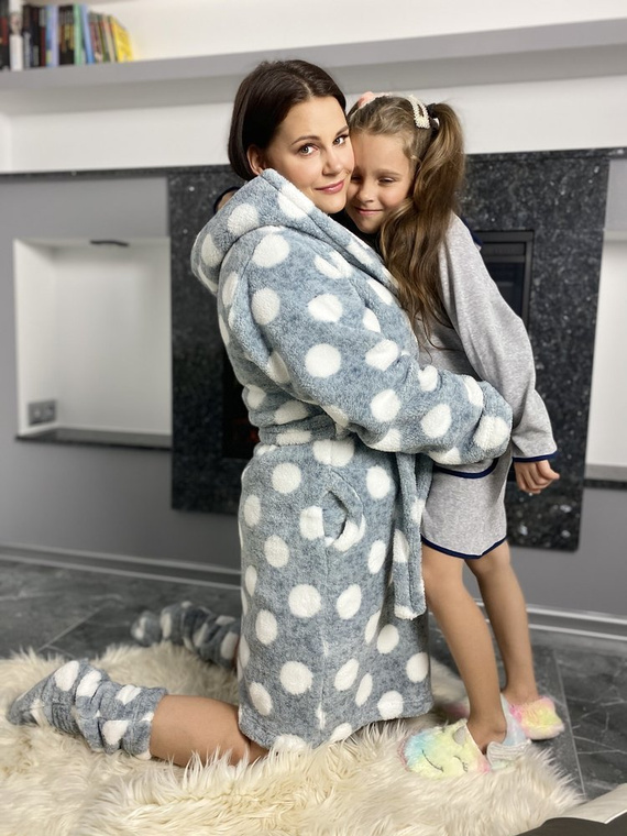 374 / 375 Desiree Kinderbademantel - grau