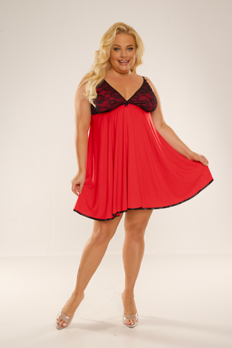 713 Cloche Forex Nachthemd - rot