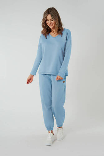 Madri Damenhose Italienische Mode - blau