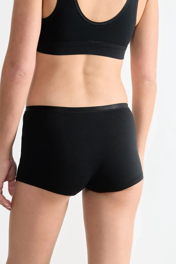 Go Daily Cotton Short Sloggi Damen 3er-Pack Höschen – schwarz