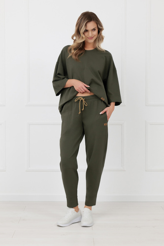 Sweatshirt Kaori Italian Fashion 3/4-Arm Baumwolle