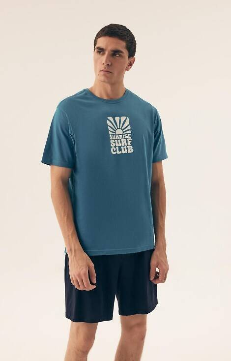 42600 Sun Henderson Herrenpyjama – Aqua