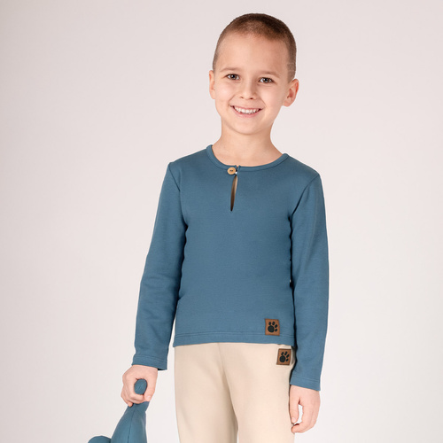 215140 Eddy Baumwollbluse mit langen Ärmeln Nicol