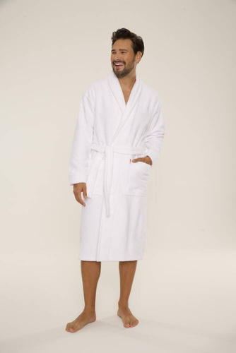 735 Manuele Herren Bademantel De Lafense - weiß