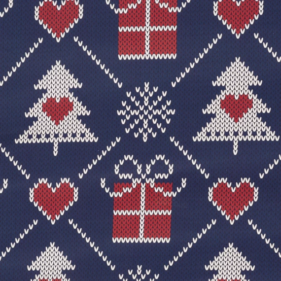 Merry Christmas Tree-Bettwäsche aus Renforce-Baumwoll-Eurovorhängen – Marineblau