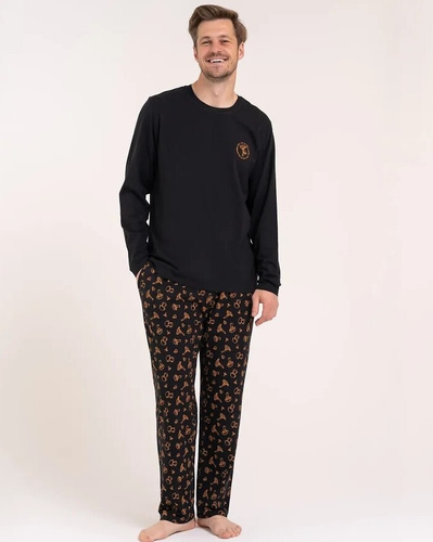 Herren-Pyjama Moraj PDM3000-003 Grau Kurzarm Kurzarmhose