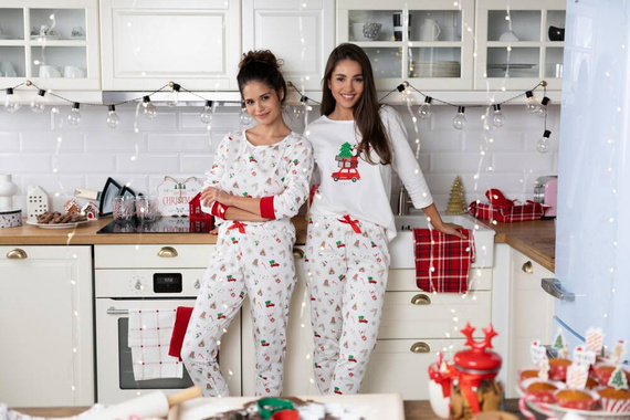 Samantha Sensis Damen Schlafanzug -ecru