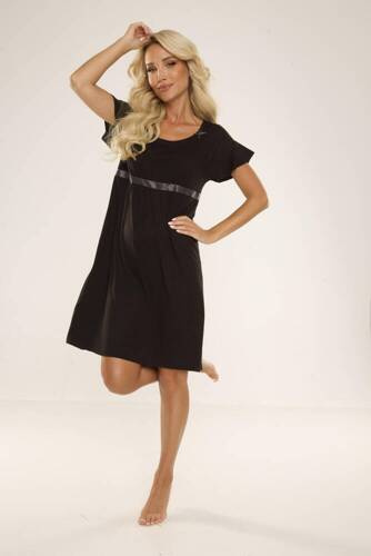 419 Julie Forex Nachthemd - schwarz