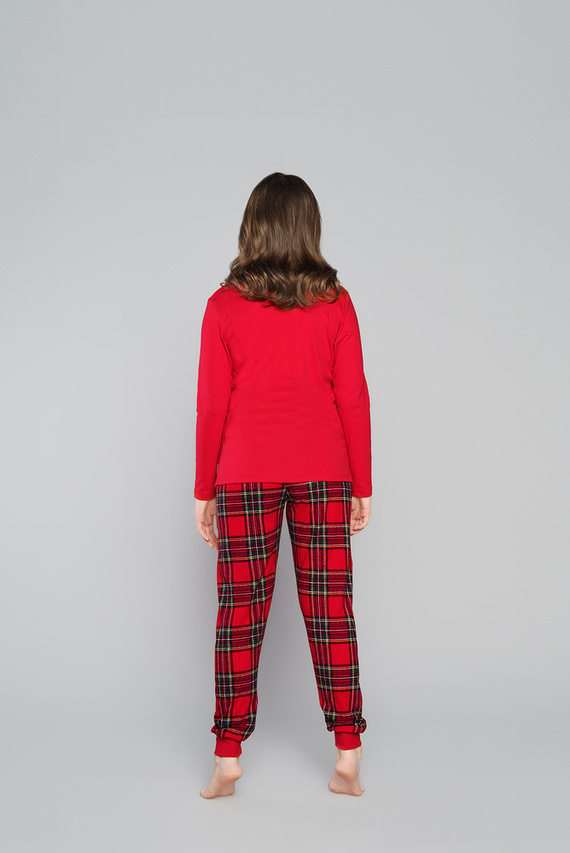 Santa Pyjamas Mädchen Italienische Mode- grün 