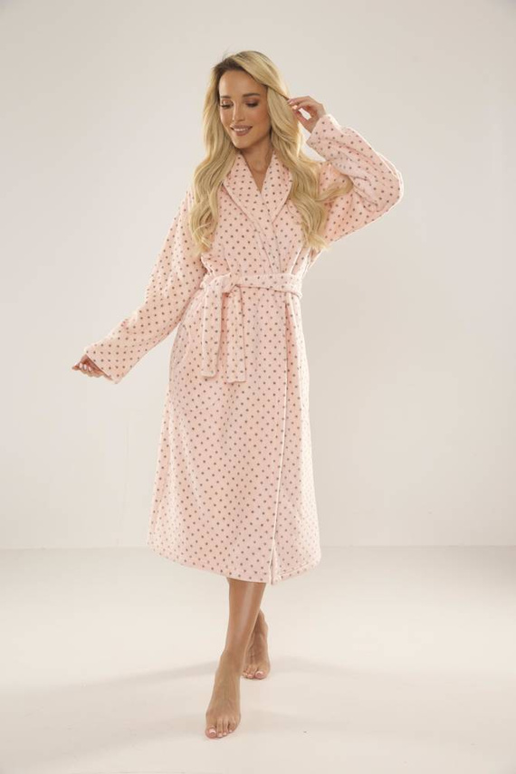 548 Melanie Long Forex Damen Bademantel - Lachs 