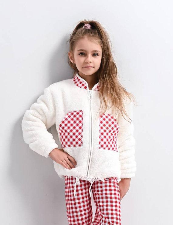 Perfect Kids Sensis Kindersweatshirt - creme-rot