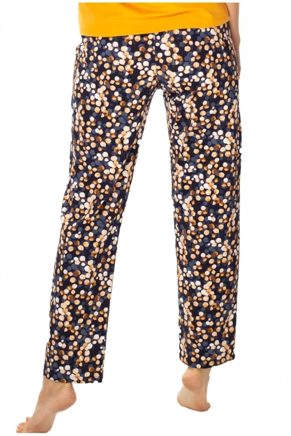 86674 Lucy Pyjamahose Möwenmuster braun