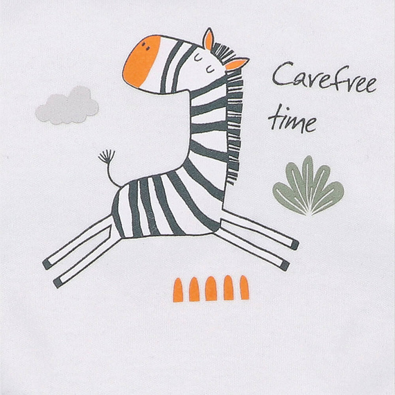 ABN-5324/ECR Zebra-Body aus Bio-Baumwolle Nini ecru