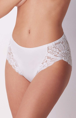 ADC89 Damen Midi-Höschen Cotonella weiß