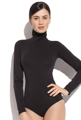 Gatta Body 5577 Damen Rollkragenbody nahtlos langarm Mikrofaser
