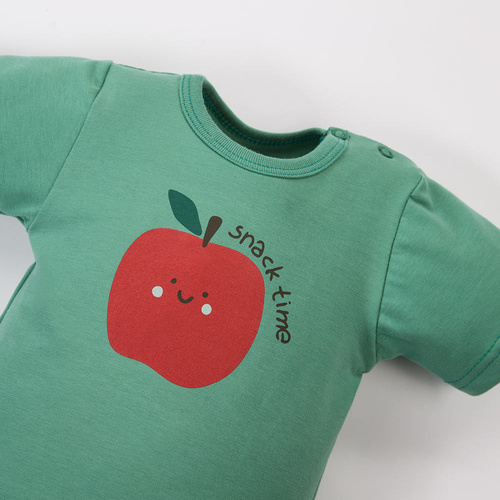 Baby Body Eevi Snack Time Kurzarm Baumwolle elastisch bequem