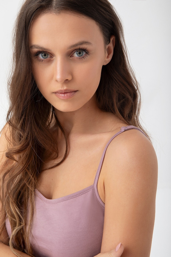 315 Luna Damenpyjama – braun