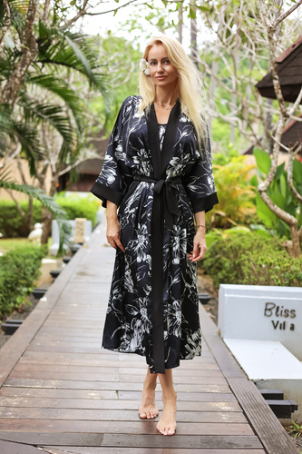 Sicily Damen Morgenmantel Kalimo - Glamour