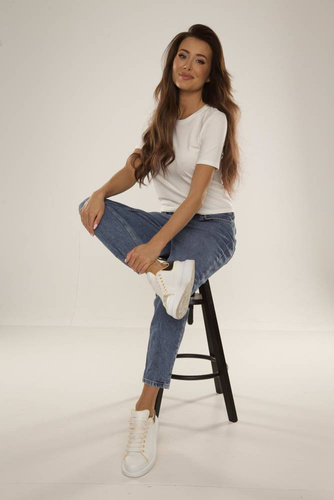 698 Freya Kurzarmbluse De Lafense - ecru