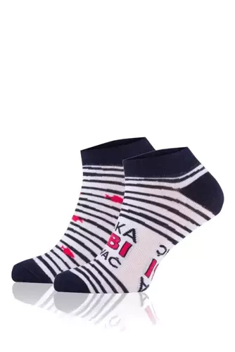 S151S Rybka Fußsocken Italian Fashion - marineblau/weiß/rot