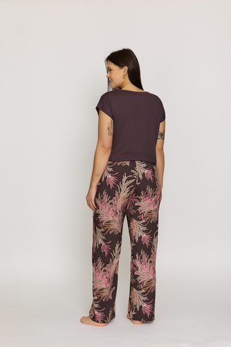 Blaues Pyjamashirt Mefemi Mila PG71 Viskose weich bequem