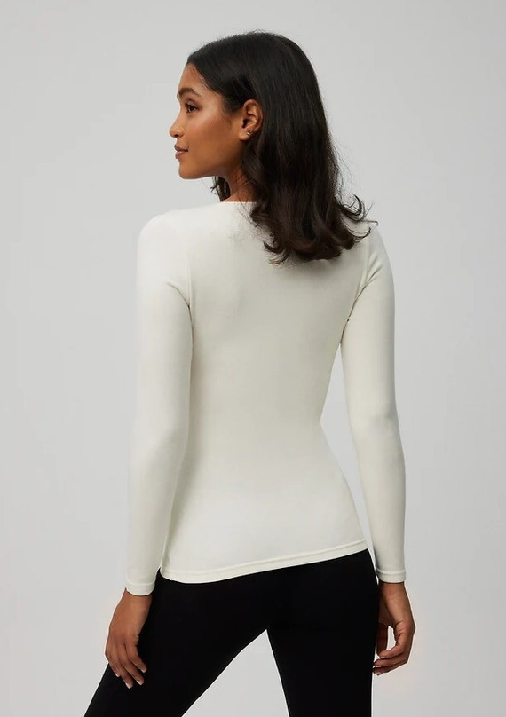 Ysabel Mora Damen-Thermo-T-Shirt 70017 Panacotta – weich, atmungsaktiv, hypoallergen, langärmlig