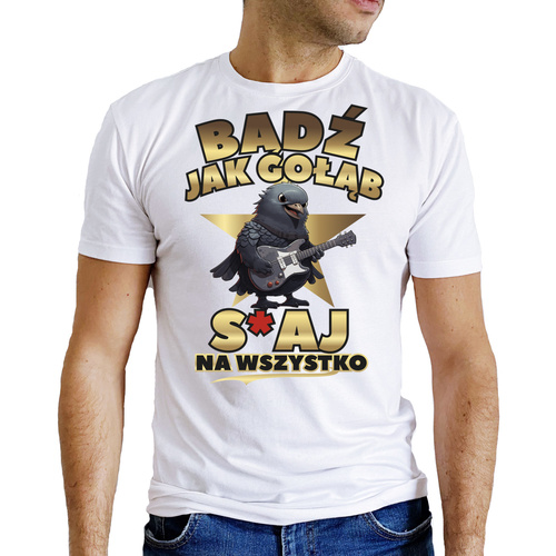 SKU M29 „Sei wie eine Taube, S*CRAY für alles!“ Moocha Herren T-Shirt weiß